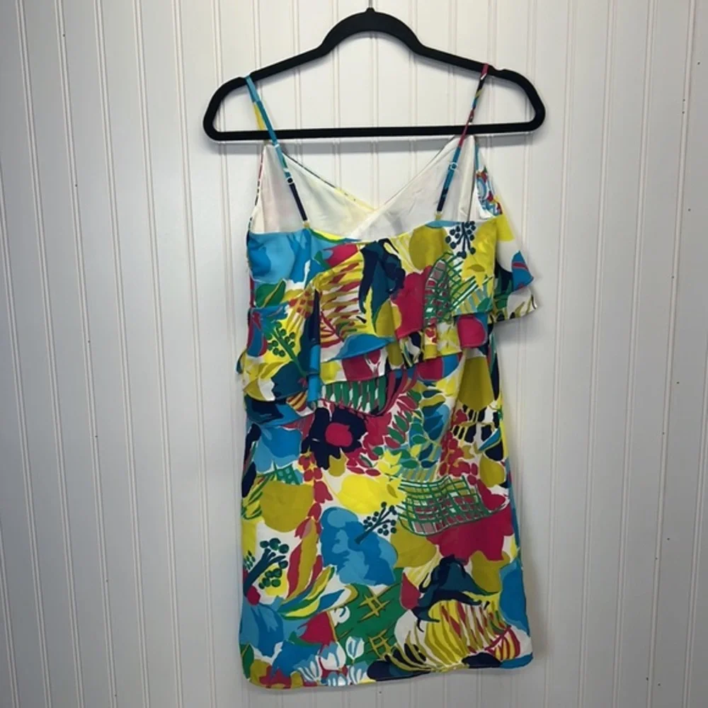 J.Crew Tropical‎ Floral Teired Strappy Dress Sz 00